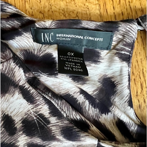 INC ANIMAL PRINT MIDI DRESS - Picture 3 of 9